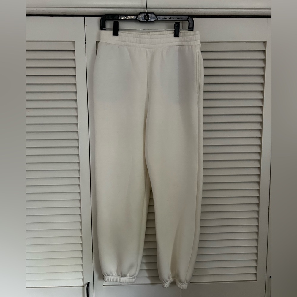 Zara Cream Neoprene Joggers